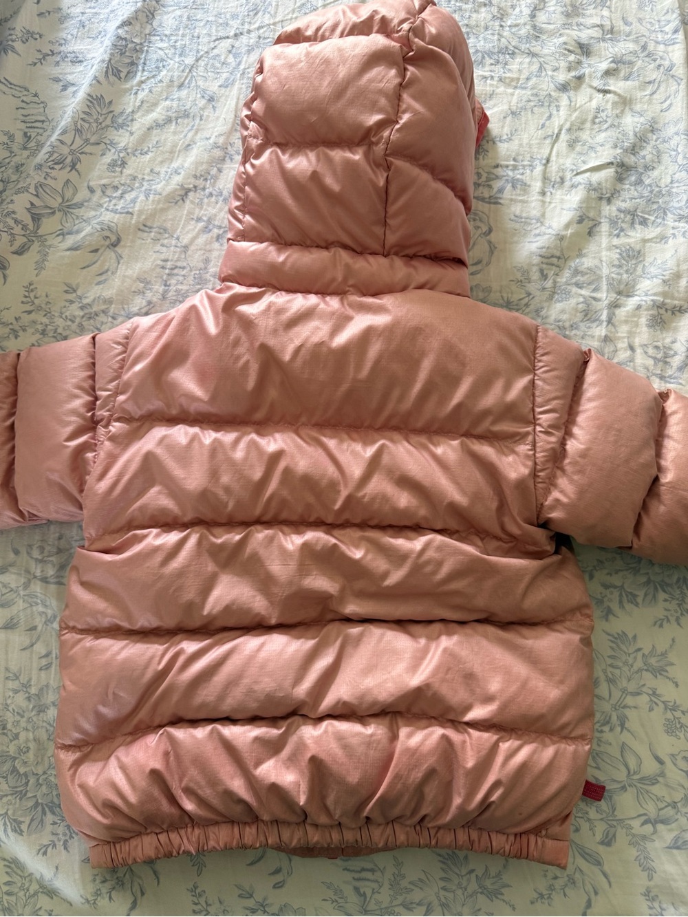 2T Patagonia Kids' Pink Hooded Puffer Jacket - Picture 3 of 3